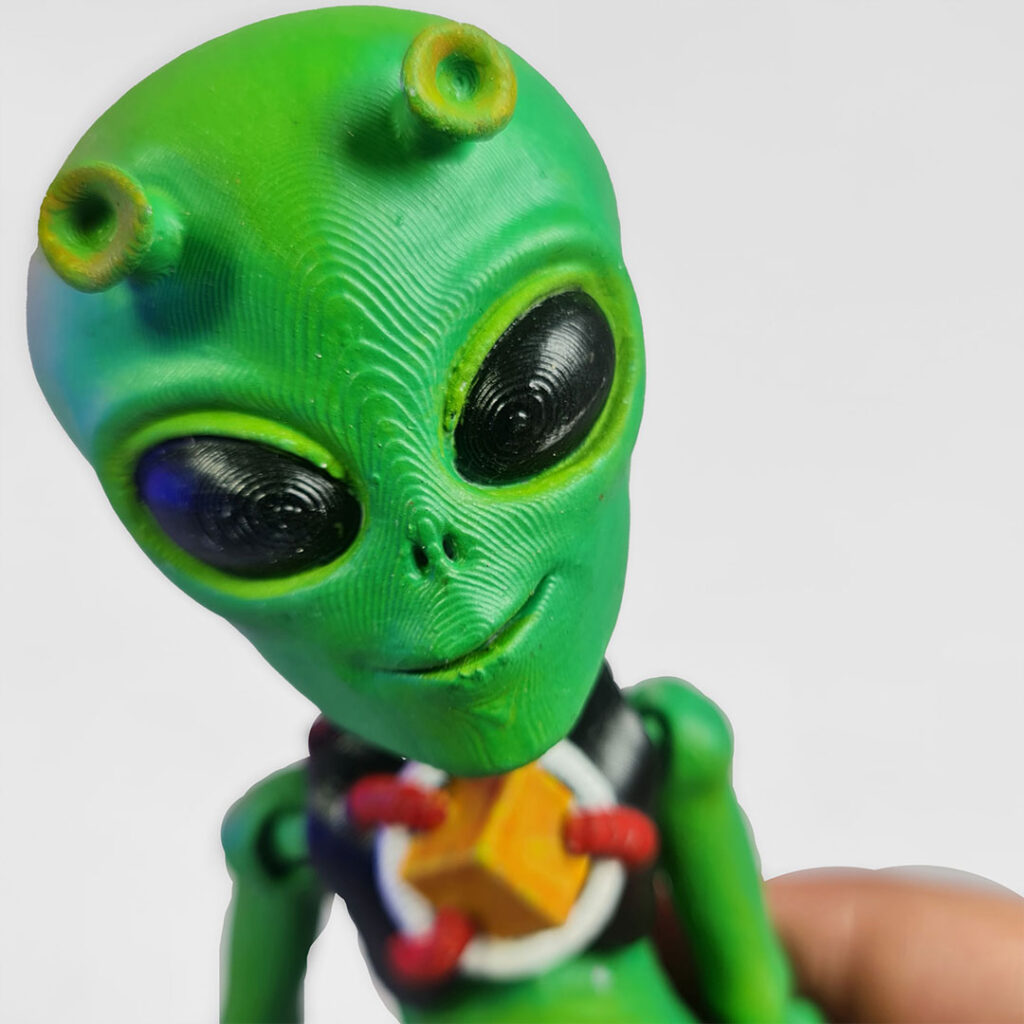 چاپ سه بعدی ادم فضایی