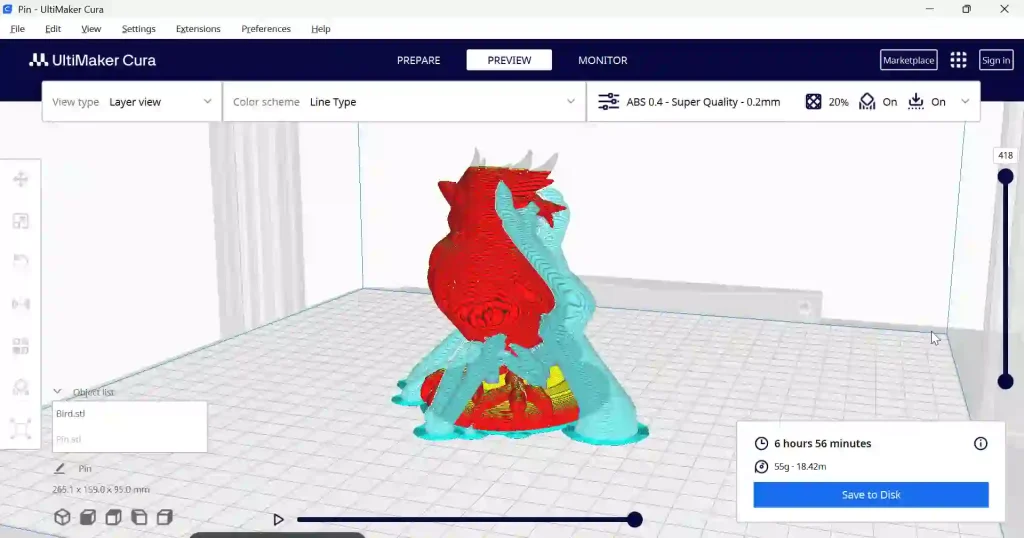 ساپورت درختی Cura
