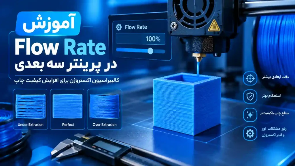آموزش Flow Rate در پرینتر سه بعدی